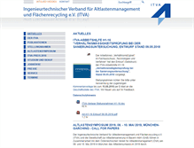 Tablet Screenshot of itv-altlasten.de